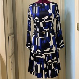 Two piece silk dress